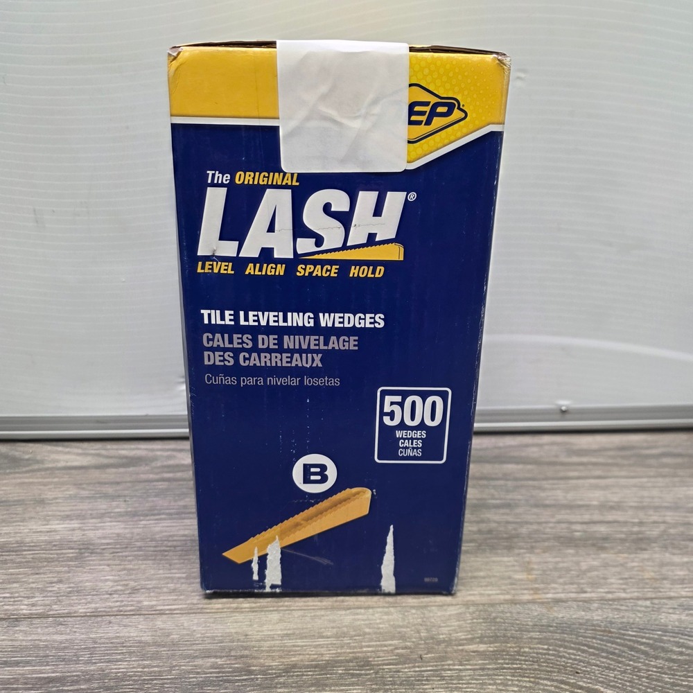 QEP 99728 LASH Tile Leveling Wedges 500 Count Yellow Reusable Lippage Prevention